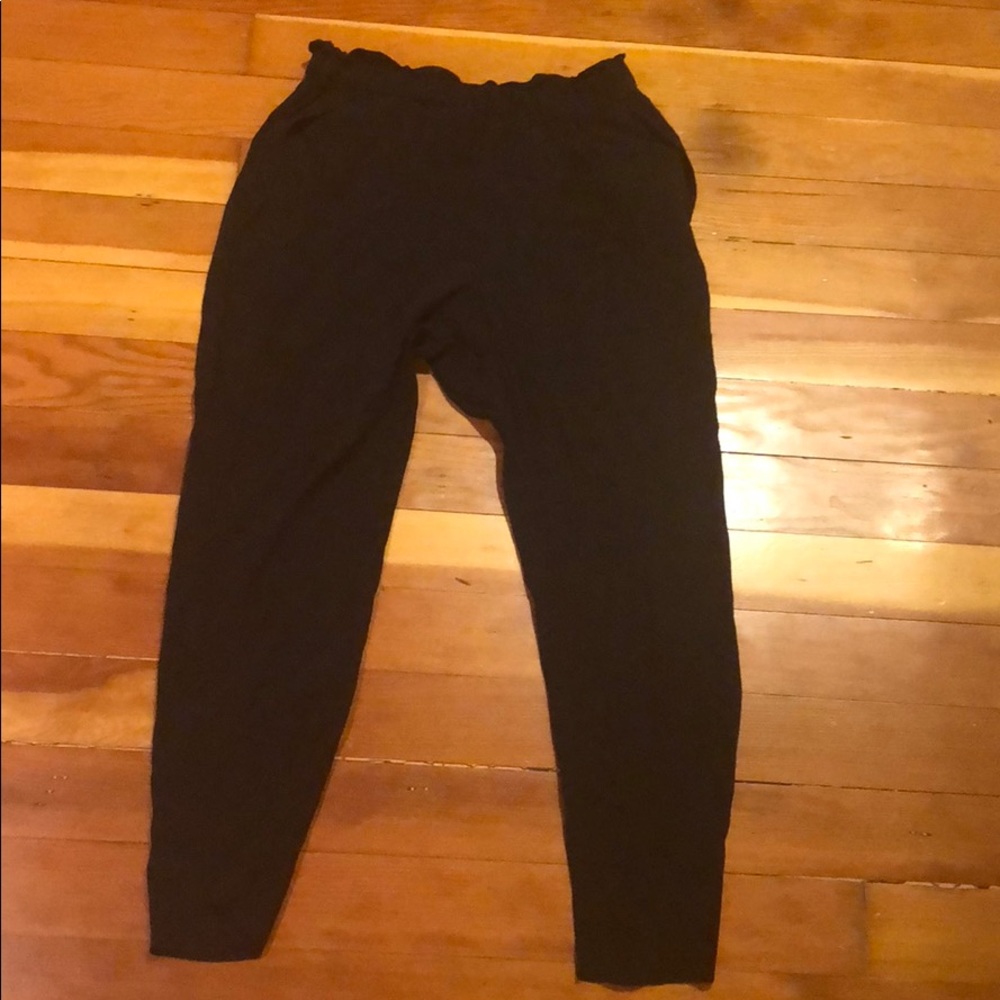 Anthropologie Paper bag waist pants